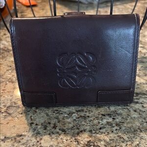 Loewe Rich Brown Leather Wallet